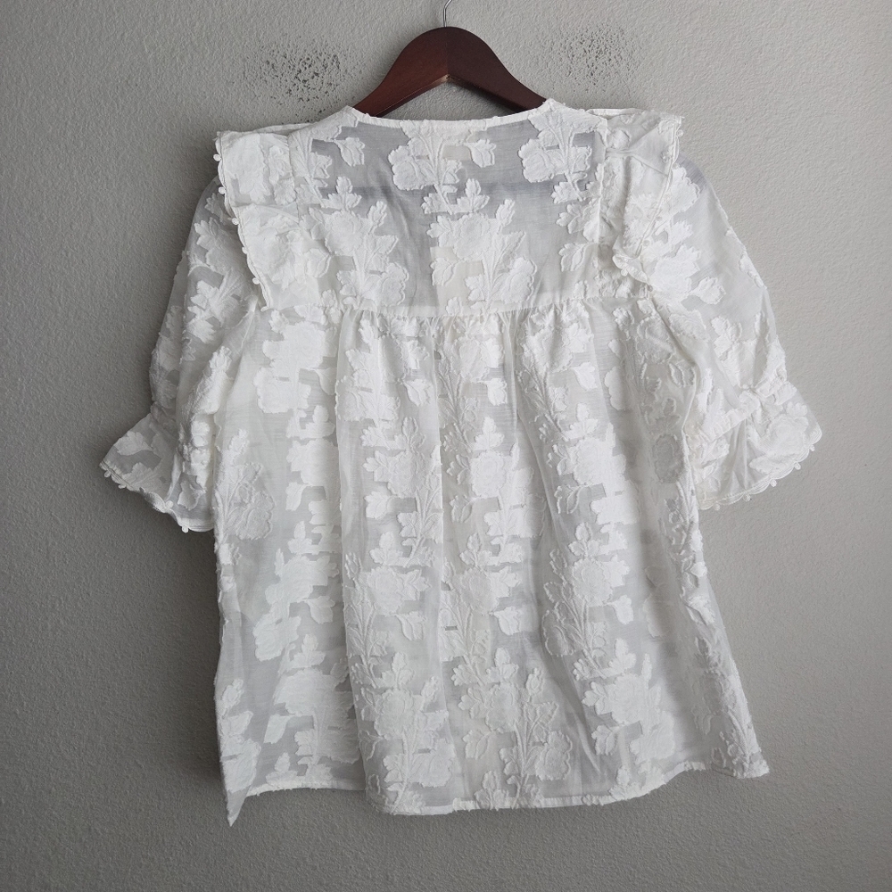 Sezane Paolina Blouse size 36 NWT - Picture 9 of 13